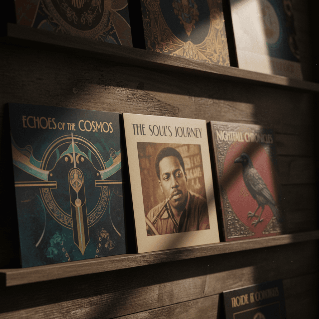 Artist album cover with vibrant artwork