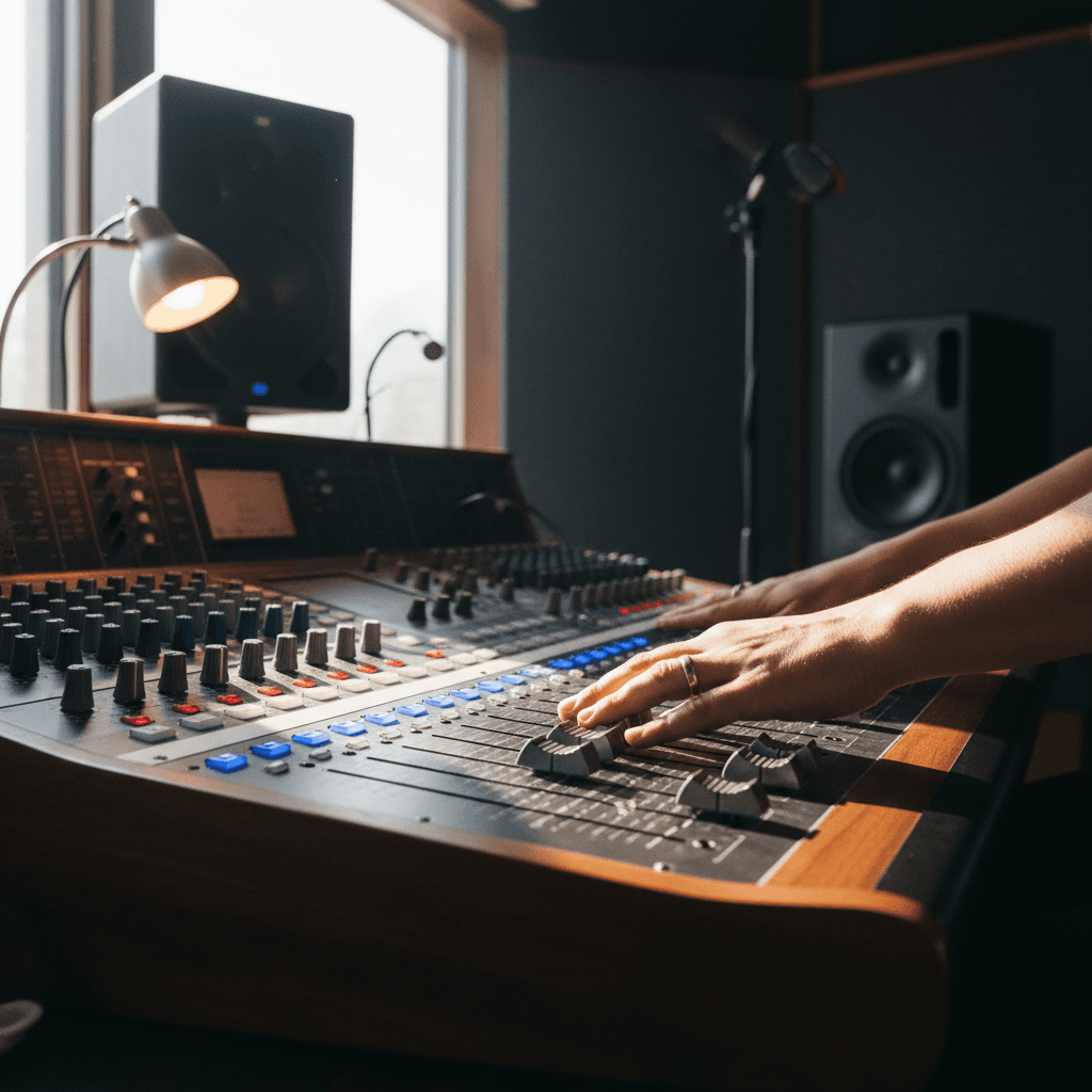 Studio production session