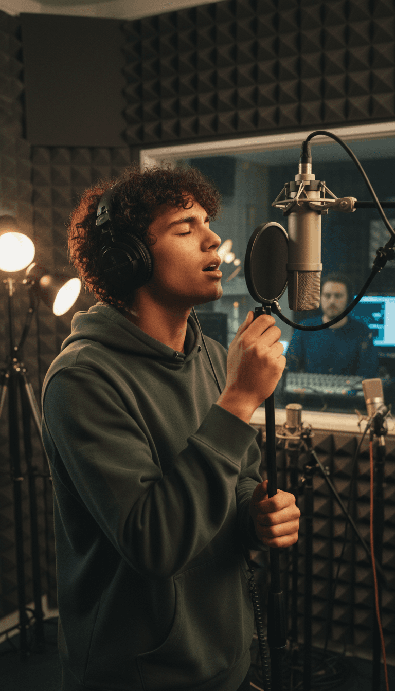 Artist recording session