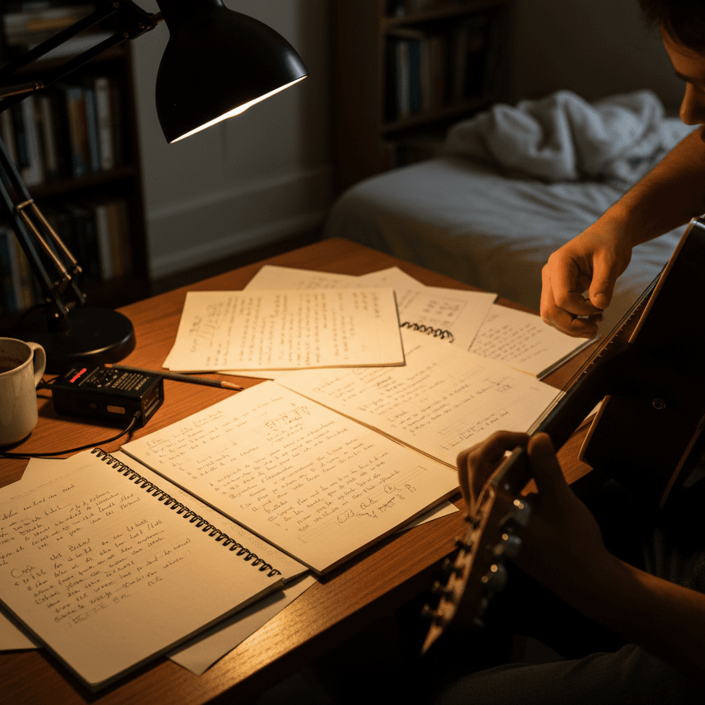 Acoustic guitar and songwriting notes